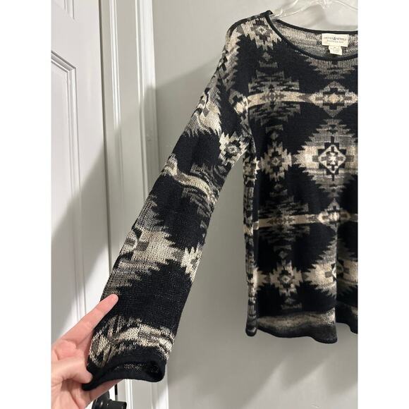Denim & Supply Ralph Lauren Aztec Southwestern Thin Knit Sweater Size Small - Picture 2 of 5